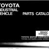 Toyota Forklift 5FBC18 to 30 5FBCH25 Parts Catalog