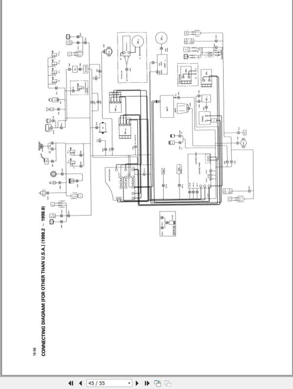 Toyota Forklift 5FBE10 to 5FBE20 Wiring Diagram 1