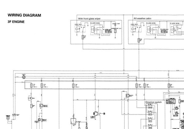 Toyota Forklift 5FD50 80 5FG50 60 5FDN50 60 5FDM60 70 Wiring Diagram