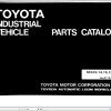 Toyota Forklift 5FG10 to 5FG18 Parts Catalog