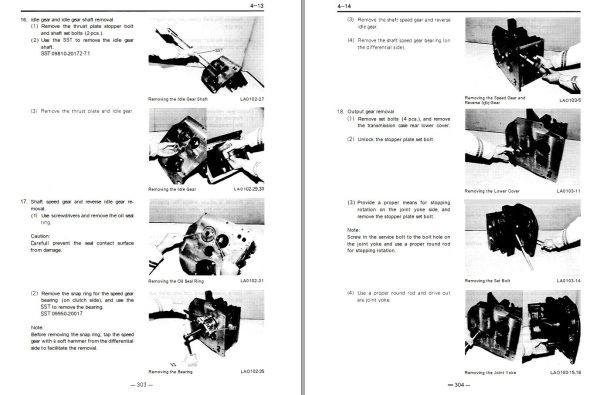 Toyota Forklift 5FG10 to 5FG30 5FD10 to 5FD30 Repair Manual 1