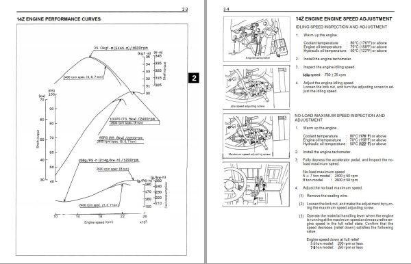 Toyota Forklift 5FG50 5FG60 5FD50 to 5FD80 Repair Manual 1
