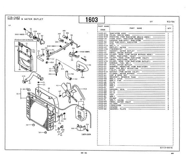 Toyota Forklift 5FGC10 5FGC13 5FGC15 Parts Catalog 1