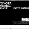Toyota Forklift 5FGC18 5FGC20 5FGC25 Parts Catalog