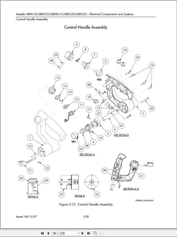 Toyota Forklift 6BRU18 to 6BSU25 Parts Catalog 1