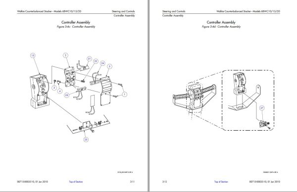 Toyota Forklift 6BWC10 6BWC15 6BWC20 Parts Catalog 1