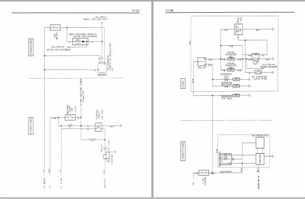 Toyota Forklift 6FG10 to 6FG30 6FD10 to 6FD30 Wiring Diagram 1