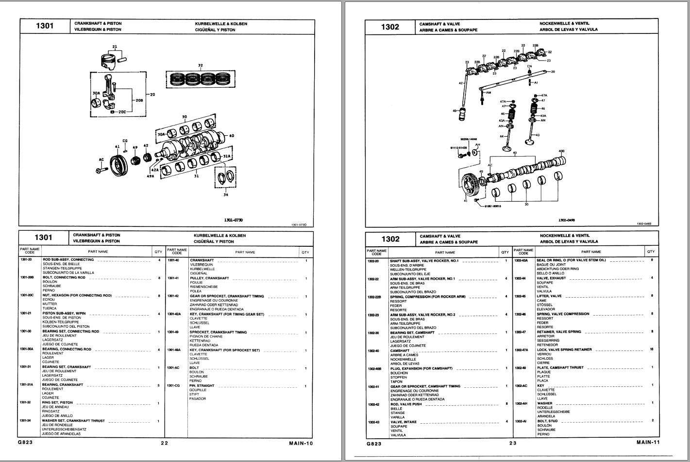 Toyota Forklift 6FGCU15 to 6FGCU30 Repair Manual & Parts Catalog