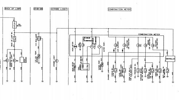 Toyota Forklift 6FGCU15 to 6FGCU30 Wiring Diagram 1