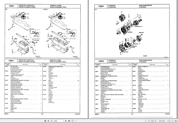 Toyota Forklift 6FGU33 to 6FGU45 6FDU33 to 6FDU45 6FGAU50 6FDAU50 Repair Manual Parts Catalog 1