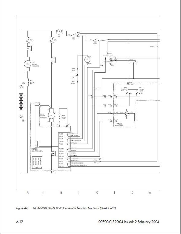 Toyota Forklift 6HBE30 Wiring Diagram