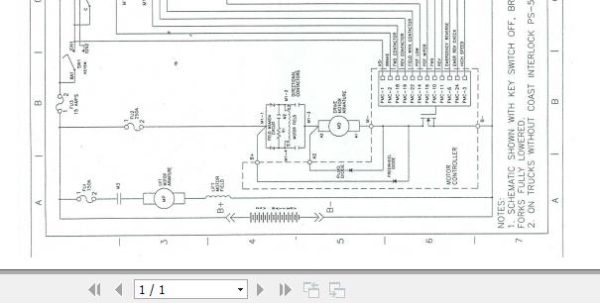 Toyota Forklift 6HBE40 6HBE30 Schematic Diagram 1
