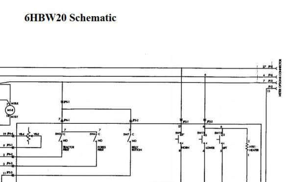 Toyota Forklift 6HBW20 Schematic Diagram