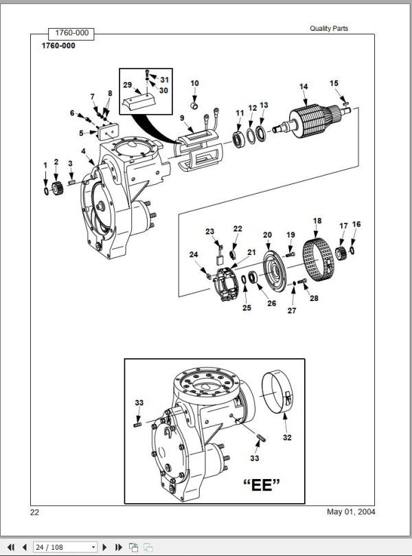 Toyota Forklift 6HBW23 Master Quality Parts Book 1