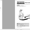 Toyota Forklift 6HBW23 Service Manual Parts Book