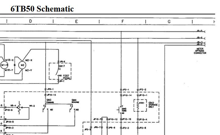 Toyota Forklift 6TB50 Wiring Diagram