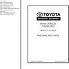 Toyota Forklift 7BNCU18 7BNCU15 7BNCU20 7BNCU25 Parts Catalog