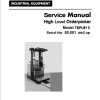 Toyota Forklift 7BPUE15 Service Manual Parts Catalog