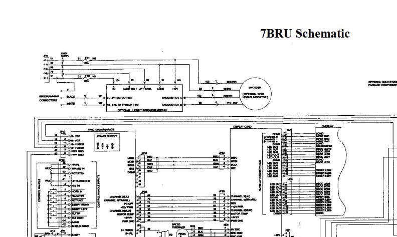 Toyota Forklift 7BRU Schematic Diagram