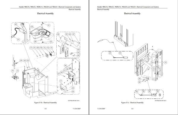 Toyota Forklift 7BRU18 7BRU23 7BDRU15 7BSU20 7BSU25 Parts Catalog 1