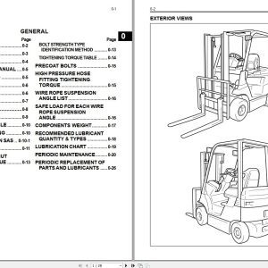 Toyota Forklift 7FB10 to 7FB30 7FBJ35 Repair Manual Vol. 1 CE315 4