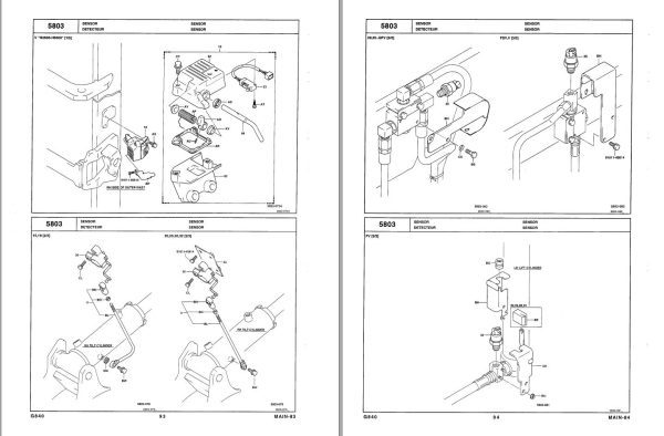 Toyota Forklift 7FBCU15 to 7FBCU55 7FBCHU25 Repair Manual Parts Catalog 1