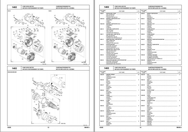 Toyota Forklift 7FBR10 to 7FBRS25 Parts Catalog EN DE FR ES 1