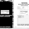 Toyota Forklift 7FDU15 to 7FDU32 Parts Catalog EN FR DE ES
