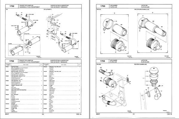 Toyota Forklift 7FDU15 to 7FDU32 Parts Catalog EN FR DE ES 1