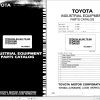 Toyota Forklift 7FDU35 to 7FDU80 7FDAU50 7FDKU40 Parts Catalog