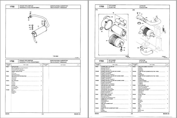 Toyota Forklift 7FGCU15 7FGCU18 7FGCSU20 Parts Catalog EN DE FR ES 1