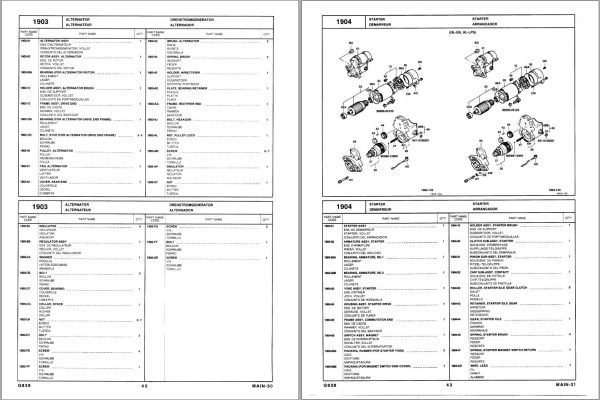 Toyota Forklift 7FGCU15 to 7FGCU18 7FGCSU20 Repair Manual Parts Catalog 1