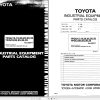 Toyota Forklift 7FGU15 to 7FGCU32 Parts Catalog EN DE FR ES
