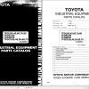 Toyota Forklift 7FGU35 to 7FGCU70 Parts Catalog