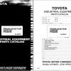 Toyota Forklift 7FGU35 to 7FGCU70 Repair Manual Parts Catalog