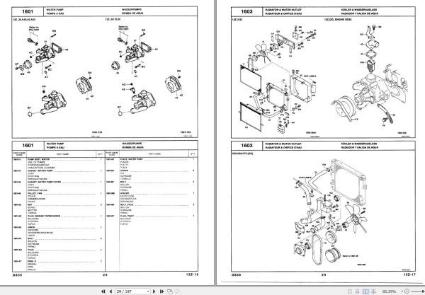Toyota Forklift 7FGU35 to 7FGCU70 Repair Manual Parts Catalog 1