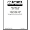 Toyota Forklift 7HBW30 to 7TB50 Parts Catalog