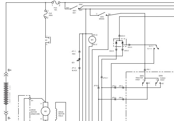 Toyota Forklift 7TB50 Wiring Diagram 1
