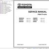 Toyota Forklift 8BNCU15 8BNCU18 8BNCU20 Service Manual