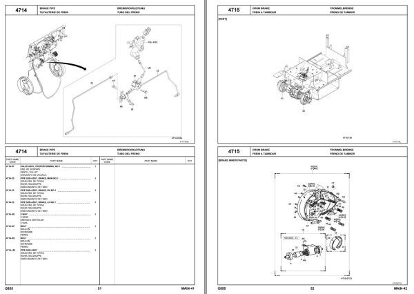 Toyota Forklift 8FBCU20 to 8FBCU32 8FBCHU25 Parts Catalog EN FR DE ES 1