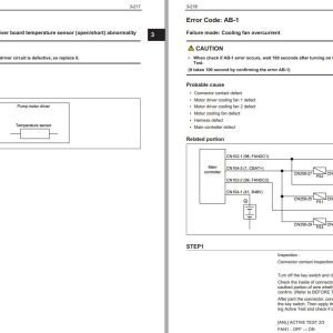 Toyota Forklift 8FBE RM CE206 Troubleshooting 1