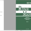 Toyota Forklift 8FBES15U 8FBE15U to 8FBE20U 8FBEH18U Repair Manual