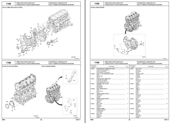 Toyota Forklift 8FD35U to 8FD80U Parts Catalog EN FR DE ES 1