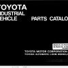 Toyota Forklift FBA20 to 40 FBA25 Parts Catalog