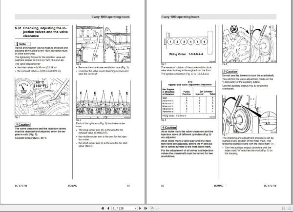 Bomag BC670 RB Operating And Maintenance Instructions Service Training Instructions For Repair 1