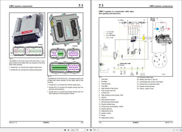 Bomag Machinery BC472 RS Operating Instructions Service Manual Service Training 1