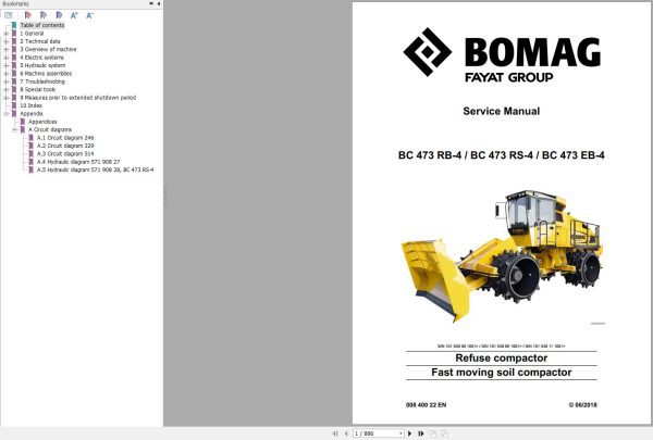 Bomag Machinery BC473 RB 4 Service Manual