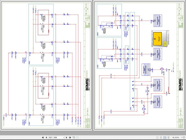 Bomag Machinery BF 800 C Service Manual Service Training Schematic EN IT 1