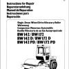 Bomag Machinery BW142D Instructions For Repair EN DE FR ES