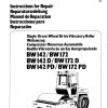 Bomag Machinery BW142PD Instructions For Repair EN DE FR ES